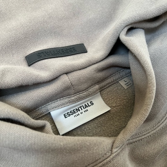 Fear of God x Essentials Pull-Over Hoodie (SS21) - Taupe Unisex Large - Picture 4 of 8